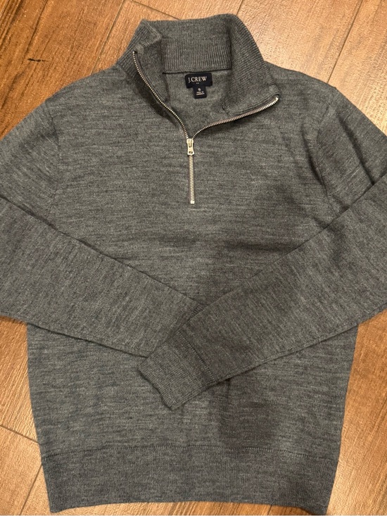 J. Crew Other - J. Crew Men's Charcoal Gray Merino Wool Quarter-Zip Sweater
